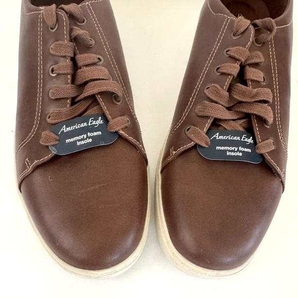 American Eagle Drew Ox Lace-up Memory Foam Sneaker Shoes,Mocha Brown,Size 12,NWT - Picture 6 of 9